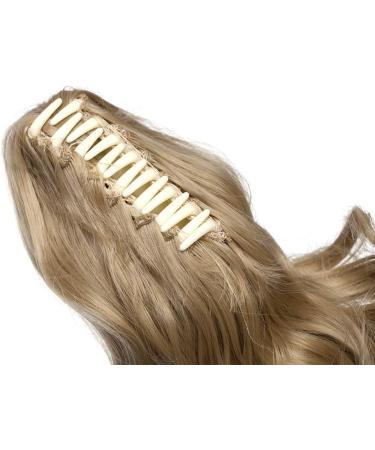 12 Curly Ash Blonde Claw Clip Ponytail Hair Extension - Synthetic Hairpiece - Buy Online on GoSupps.com
