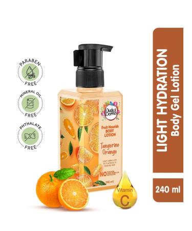 Buds & Berries Tangerine Orange Vitamin C Body Gel Lotion - Paraben-Free 240 ml | Nourishing Skin Care for Normal Skin - International Shipping Available - Buy Online on GoSupps.com