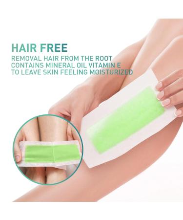 Hair Removal Wax Strip Set - 16 Body Stripes for Face Legs Arms & Bikini - 94g Kit - Buy Online on GoSupps.com
