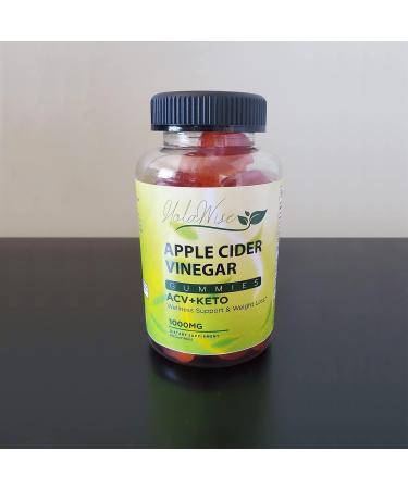 HolaWise Apple Cider Vinegar Gummies 60ct ACV Keto Gummies Support Healthy Weight Digestion Detox and Cleansing Immune Support Gut Health Ketosis Keto Start ACV - Buy Online on GoSupps.com