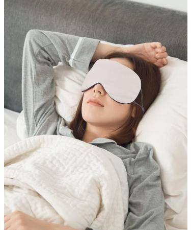 Double-Sided Hochoek Ice-Cold-Silk Sleep Mask - Classic Grey/Deep Rock Ash+Green/Beige+Dark Blue/Light Pink - Buy Online on GoSupps.com