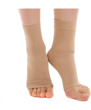 Butteme Foot Sleeves Ankle Support - Compression Socks for Men & Women | Heel Spur Relief (Naked Size S: 6.29-7.87) - Buy Online on GoSupps.com