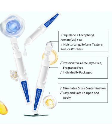 High-Quality Squalane Serum for Face - 15 Pcs/Box | Moisturizing with Vitamin E B5 & A | Smooth Dry & Sensitive Skin - Buy Online on GoSupps.com