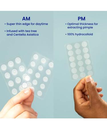 FaceTory Spot Fighter Acne Blemish Patches (150 Count) | Hydrocolloid Day & Night Patches for Acne Spot Treatment - 2 Sizes | AM & PM Assortment - Buy Online on GoSupps.com
