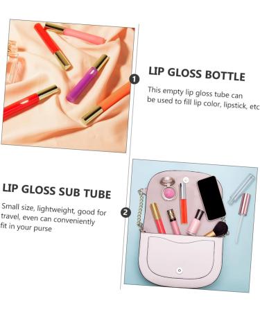 Lot de 30 Tubes de Gloss L vres Vides 10 Ml Flacons Rechargeables en Plastique L ger Couleur Or Argent Noir Inject Rose Clair et Rose Dor pour Maquillage et Voyage - Buy Online on GoSupps.com