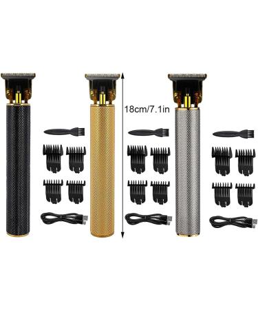 siduytin USB Rechargeable Electric T-Blade Trimmer Cordless Precise Trimming Quiet Operation Hair Cuttings Kit Hair Clippers Black - Buy Online on GoSupps.com