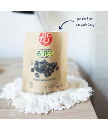 Plant-Based Fudge Brownie Cookie Dough Bites (4 Pack) - Low Sugar, Gluten-Free, Dairy-Free, Healthy Snacks - Buy Online on GoSupps.com