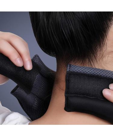 EXCEART V Neck Support Brace - Soft Cervical Collar for Pain Relief and Comfort - Travel Neck Pillow Scarf - Size 1 (Grey/Black) - Buy Online on GoSupps.com