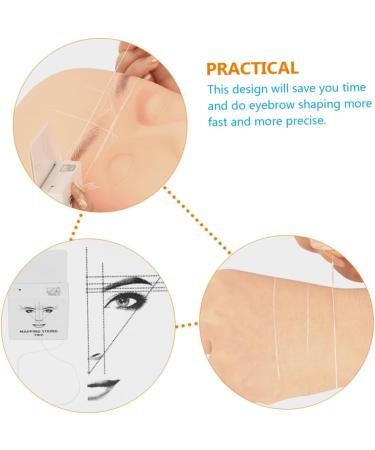 Beavorty Beauty Tools Makeup Tools Pro Tools Eyebrow Mapper Tool Portable Eyebrow Ruler Major Suite 4.6x1.8x7.5cm White - Buy Online on GoSupps.com