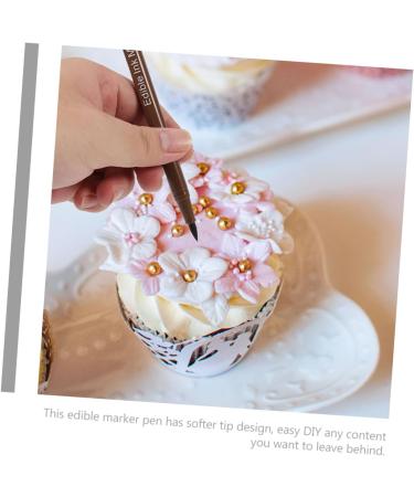 HOLIDYOYO 6pcs Cake Boxes Biscuits Decor Portable Edible Pens Portable Edible Markers Edible Cake Pens Plastic - Buy Online on GoSupps.com