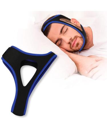 Veralabs Airflow Jaw Strap Airflow Jaw Strap Air Flow Jaw Strap-Breathable Stop Snoring Chin Strap Snoring Solution Effective Stop Snoring Sleep Snore Reducing Aid for Women and Men (Blue)