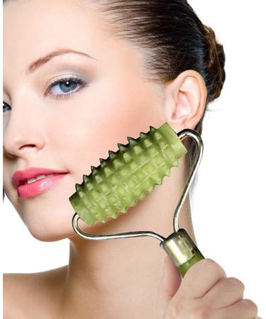 Face Roller | Multifuncational Jade Roller for Neck - Smooth Sturdy and No Squeaky Face Massager Tool for Reducuing Morning Puffiness and Getting The Skin Refreshed Fovolat - Buy Online on GoSupps.com