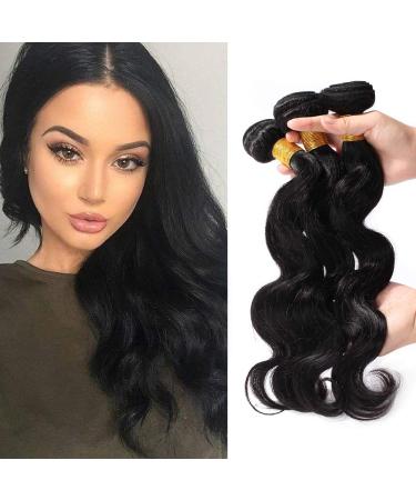 3 Bundles Extensions Brazilian Human Hair Body Wave 100% Unprocessed Human Hair Weave Virgin Hair Extension Brazilian 8"8"8"