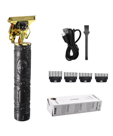 Hair Trimmer - Professional Men Hair Clippers | Zero Gapped Cordless Hair Trimmer | USB Beard Grooming Kit for Barbers | Rechargeable Hair Trimmer | Haircut Beard Trimmer & Grooming Kit Black
