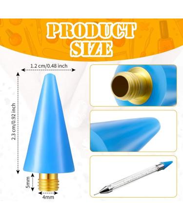 korvre 16 Pieces Nail Rhinestones Picker Replacement Tips for Nail Dotting Pen to Pick Up Nail Gem Jewelry - Buy Online on GoSupps.com