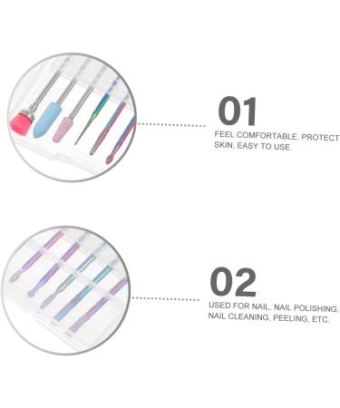 POPETPOP 1 Set nail polisher Manicure Grinding head nail polishing drills cuticle remover bits Nails Care Tool nail art tool Nail Drill Accessories diamond Alloy tungsten steel disassembler - Buy Online on GoSupps.com