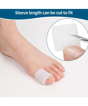 Gel Big Toe Sleeves 10-Pack - Pain Relief for Corns Blisters & Hammer Toes | Toe Protectors for Comfort & Healing - Buy Online on GoSupps.com