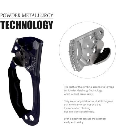 CAMNAL Arborist Climbing Set w/ Handle Ascender, Chest Ascender, Foot Strap & Descender - Black - Buy Online on GoSupps.com