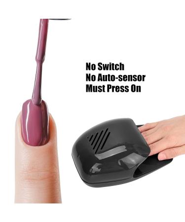 Professional Nail Polish Blower - Fast Drying Gel Dryer Fan for Home & Studio Use - Ideal for Parties & Travel - Black - Buy Online on GoSupps.com