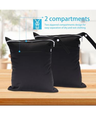 DSFSAEG 2Pcs Waterproof Wet Dry Bag Set for Baby Nappies & Gym - Portable Laundry Storage with Dual Zippers - Buy Online on GoSupps.com