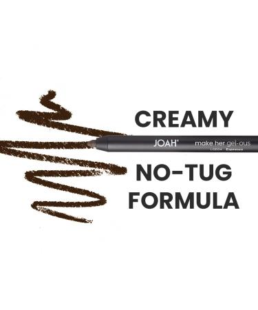 JOAH Gel-ous Gel Eyeliner - Self-Sharpening Pencil, Waterproof, Long-Lasting Espresso 1 Fl Oz - Buy Online on GoSupps.com