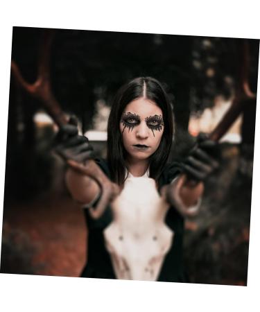 FRCOLOR 4 Pairs Eye Shadow Stickers False Eyelashes Black Sticker Eye Stickers Makeup 3D Fake Eyelashes Scary Eye Sticker Eyeshadow Decal Child Party Bag Emptiness Paper - Buy Online on GoSupps.com