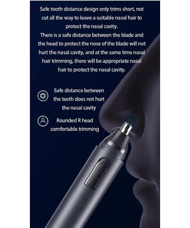 Buy Portable Nose Hair Trimmer - Cordless Battery-Powered 360 Beveled Blades for Snag-Free Ear & Nose Hair Removal - International Shipping Available - Buy Online on GoSupps.com