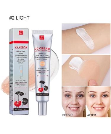 EXQST CC Concealer Foundation - Color and Redness Corrector with Centella Asiatica Moisturizing Makeup Base Lightening Complexion Concealer Soothing and Moisturizing Skin - Buy Online on GoSupps.com