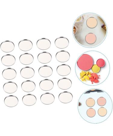 Beavorty 100 Pcs Eye Shadow Disk Eyeshadow Makeup Pans Diy Cosmetic Pallet Miss Plate Stainless Steel - Buy Online on GoSupps.com
