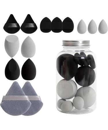 Makeup Puff Makeup Blender Sponge Set - Portable Makeup Puff Blender Sponges Powder Puff for Blending Foundation Cream Black - Buy Online on GoSupps.com
