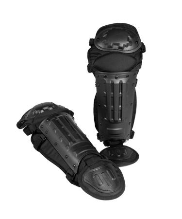 Mil-Tec Unisex Adult Anti RIOT Leg Guards Black One Size