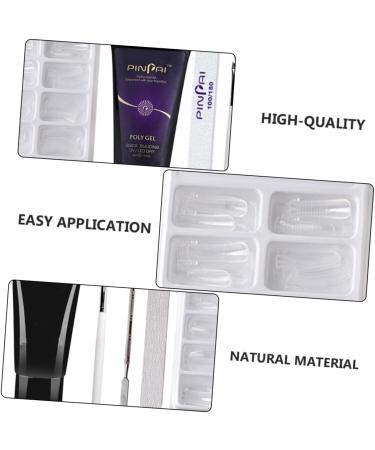 POPETPOP 3 Sets nail extension glue set poly nail gel slip solution nail enhancement trial kit nail polish gel kit nail art brush manicure extension gel plastic lengthen sanding bar - Buy Online on GoSupps.com