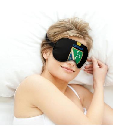 Sandzak Flag Crown Sleep Mask Eye Cover for Sleeping Blindfold with Adjustable Strap Blocks Light Night Travel Nap for Men Women - Buy Online on GoSupps.com