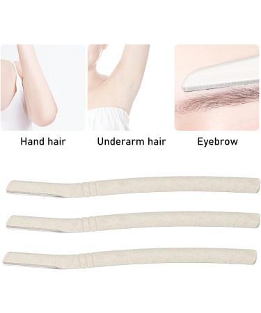 3-Piece Stainless Steel Eyebrow Trimmer Set | Anti-Rust Facial Razor for Precise Grooming - Buy Online on GoSupps.com