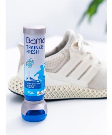Bama Trainer Fresh Schuh Deo 100ML - Hygienic Antibacterial Shoe Spray for Sports Work & Leisure | Transparent Freshness - Buy Online on GoSupps.com