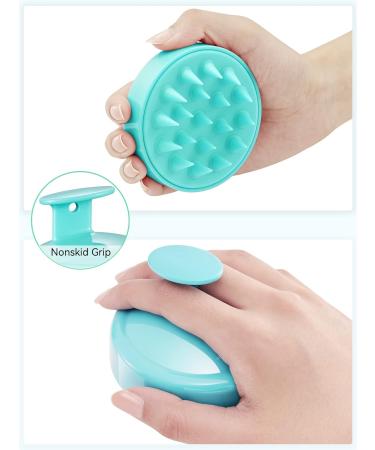 Heeta Scalp Massage Brush for Wet & Dry Hair - Soft Silicone Shampoo Brush for Gentle Head Massage - Green - Buy Online on GoSupps.com