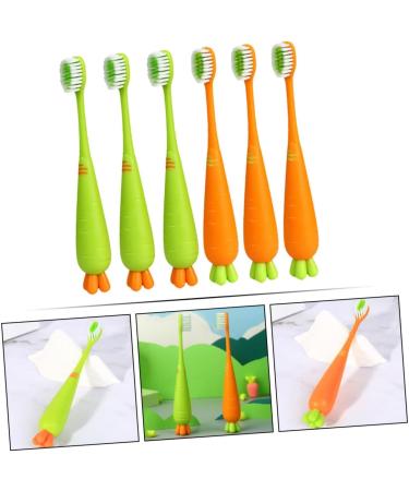 Frcolor 6-Pack Carrow Toothbrush Set for Kids - Soft Character Design for Toddler Oral Hygiene - Buy Online on GoSupps.com