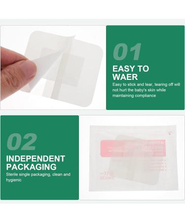 DOITOOL 10pcs Adhesive Belly Button Patches for Umbilical Cord - Easy Application - Buy Online on GoSupps.com