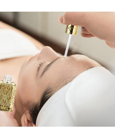 Buy Refillable Perfume Bottle Set - 3 Gold Arabian Essential Oil Bottles (3ml) | Vintage Travel Perfume Container - Fancy Retro Design - Buy Online on GoSupps.com