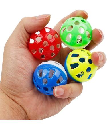 Voviggol 12-Pack Jingle Balls Cat Toys with Bells - Colorful Pet Toys for Kittens & Cats - Fun Pounce & Chase Playtime - Buy Online on GoSupps.com