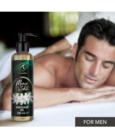Monoi de Tahiti Massage Oil 200ml - Coconut & Tiare Flower Extract - Relaxation Body Oil for All Skin Types - Buy Online on GoSupps.com
