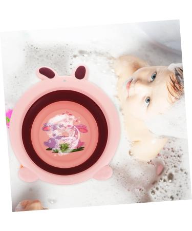 Anneome Folding Foot Basin Wash Basin Washbasin Travel Folding Basin Folding Basin Basin Washing Basin Outdoor Water Basin Portable Folding Basin 33X31X10CM Pink - Buy Online on GoSupps.com