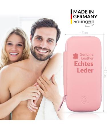 marQus Solingen Germany 7-Piece Manicure Set for Women & Men - Nail Clippers, Tweezers, Grooming Kit - Pink | Great Gift Idea - Buy Online on GoSupps.com