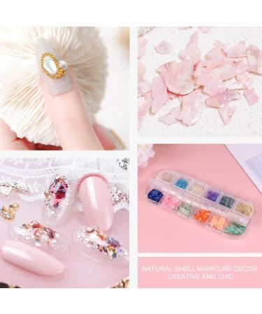 minkissy 3 Boxes Rhinestones Nail Art Rivets Nail Crystal Jewelry Nail Diamond Gems Glass Ornaments Nail Flatback Gems Nail Art Craft Rhinestone Decor Manicure Patches Shell Pieces Natural - Buy Online on GoSupps.com