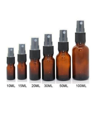 Buy Geshiglobal Empty Amber Glass Bottles for Essential Oils | 10/15/20/30/50/100ml | International Shipping Available - Buy Online on GoSupps.com