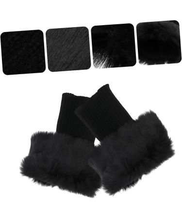 Kisangel 3 Pairs Fluffy Leg Warmer Boot Covers - Wool & Acrylic Thermal Socks for Women - Stylish Fur Boot Cuffs - Buy Online on GoSupps.com