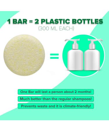 BAMBOEARTH Organic Solid Shampoo Bar & Conditioner - Lemon Scented | Plant-Based, Zero Waste & Biodegradable Packaging | All Natural Ingredients - Buy Online on GoSupps.com