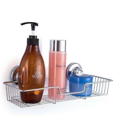 SANNO Suction Cups Shower Caddies 2 Soap Dishes Holder Large Shampoo Shower Gel Holder Bathroom Bath Organizer 4 - Buy Online on GoSupps.com