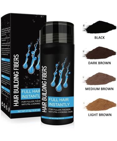 Hair Building Fibers fibers Are Formulated To Blend Undetectable With Your Existing Hair Instantly Making It Full And Thick. (Color : Light brown) - Buy Online on GoSupps.com