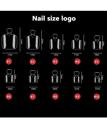 500 Pieces Artificial Toe Nails - 10 Sizes Natural Acrylic Toenails Set | Nail Art Fake Toenail Tips for Perfect Pedicure - Buy Online on GoSupps.com